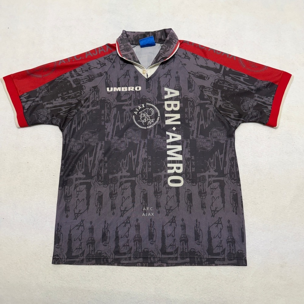 Umbro Ajax Amsterdam 1996‎ 1997 VINTAGE Away Football Shirt Soccer Jersey Medium